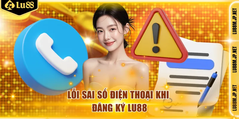 Lỗi sai số điện thoại khi đăng ký Lu88